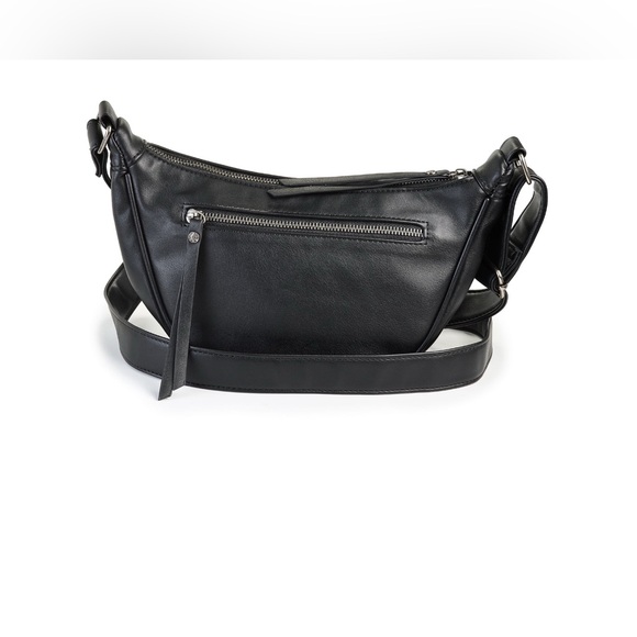 Ed Hardy Black Hobo Bag with Silver Accents - Picture 2 of 3